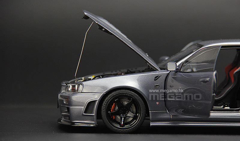 1/18 Motorhelix Nissan Skyline GT-R R34 Nismo CRS Version Diecast Full