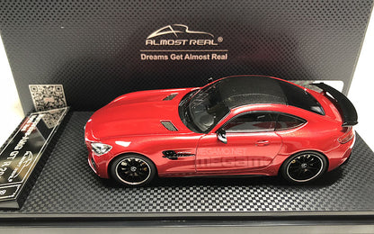 Free Shipping 1/43 Almost Real AR Mercedes AMG GT-R 2017 C190 Red Black Diecast Model