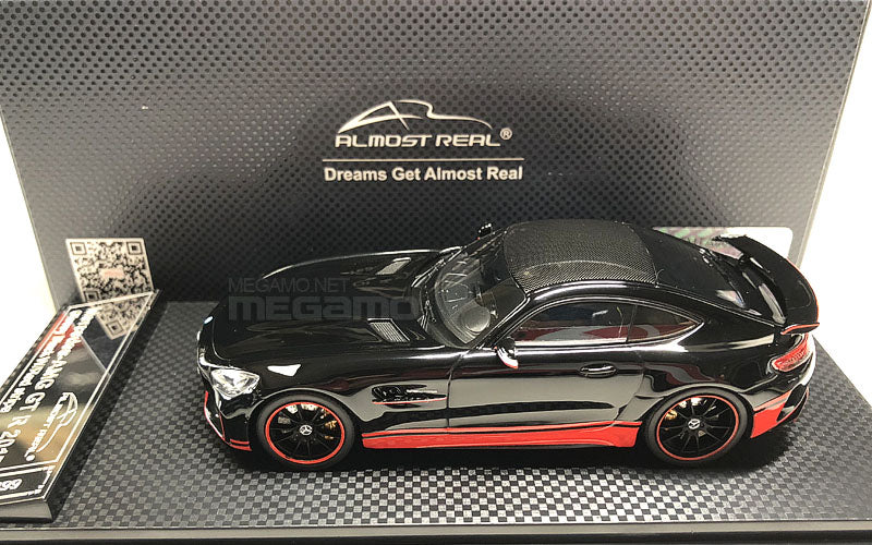 Free Shipping 1/43 Almost Real AR Mercedes AMG GT-R 2017 C190 Red Black Diecast Model