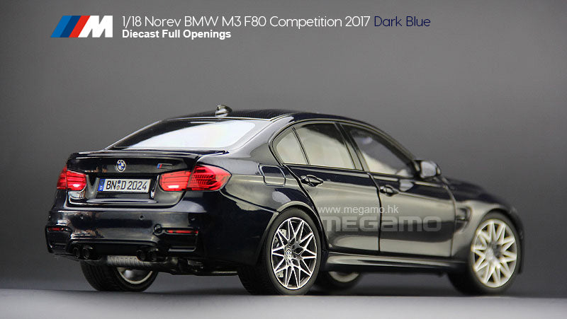 1/18 NOREV BMW F80 M3 Sedan 2017 Competition Yas Marina Blue w/ 437M W