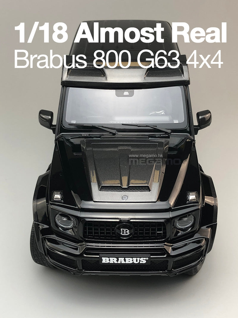 1/18 Almost Real Mercedes-Benz Brabus 800 G63 4x4 Black 2023