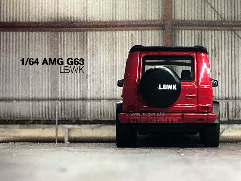 1/64 PARA 64 Mercedes-Benz AMG G63 LBWK White Red Diecast Model