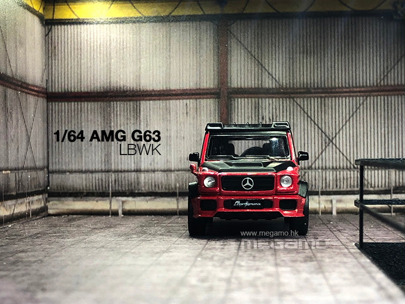 1/64 PARA 64 Mercedes-Benz AMG G63 LBWK White Red Diecast Model