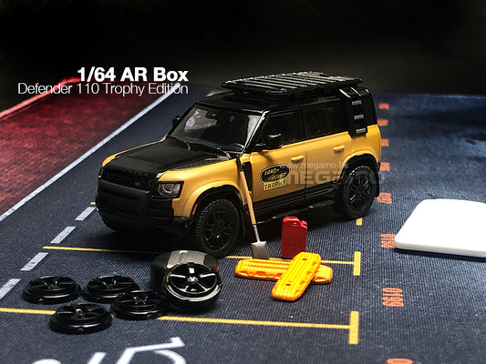 Free Shipping 1/64 Almost Real AR Box Land Rover Defender 110 2022 Trophy Edition Diecast Model