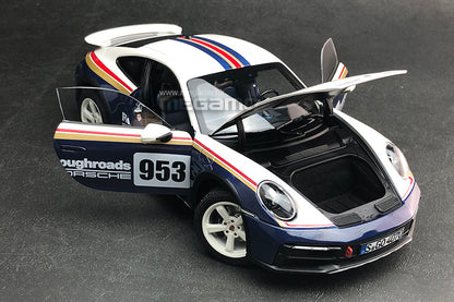 1/18 Norev Porsche 911 Dakar 2022 Diecast 3 Openings