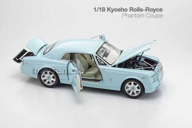 Pre Order 1/18 Kyosho Rolls Royce Phantom Coupe Black Blue Green Dieca –  MEGAMO