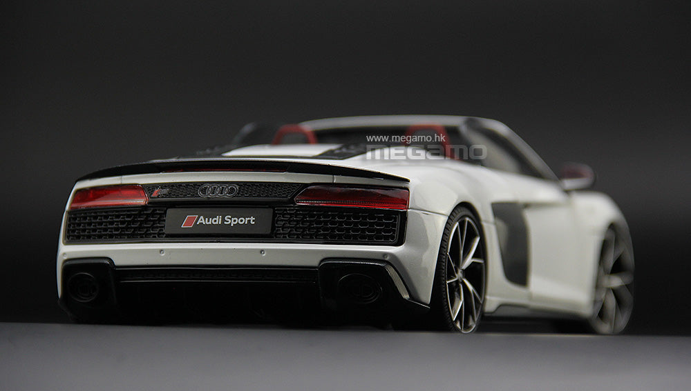 1/18 Kengfai AUDI R8 Spyder Coupe 2021 White Silver Nardo Grey Blue Black  Diecast Full Open