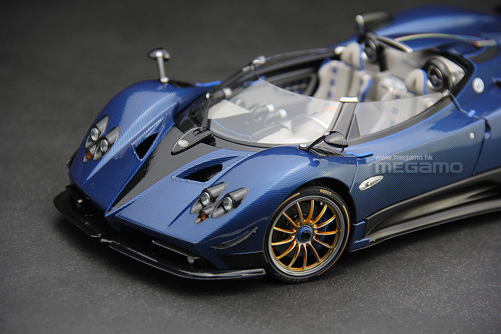 1/18 LCD Pagani Zonda HP Barchetta Purple Diecast Full Open – MEGAMO