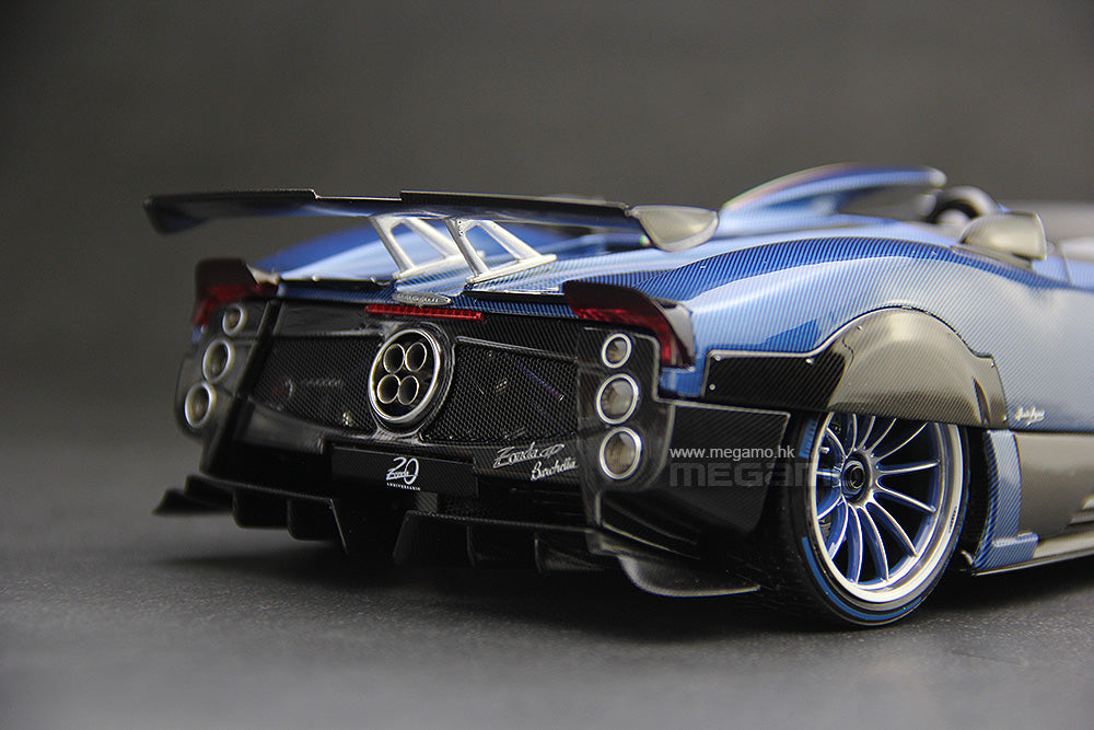 1/18 LCD Pagani Zonda HP Barchetta Purple Diecast Full Open