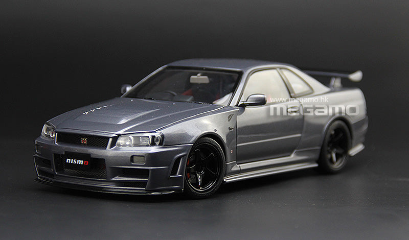 1/18 Motorhelix Nissan Skyline GT-R R34 Nismo CRS Version Diecast Full Open  with Engine Model