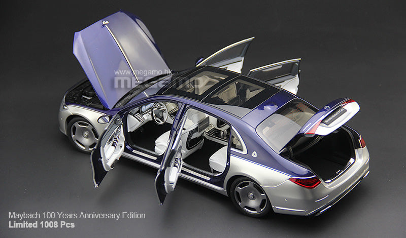 1/18 Almost Real Mercedes-Maybach S680 W223 Z223 Blue Silver 2 Tones 4