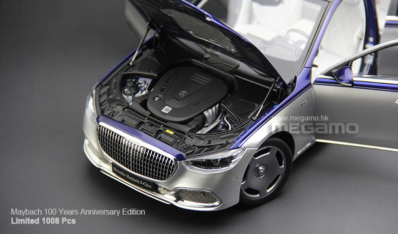 1/18 Almost Real Mercedes-Maybach S680 W223 Z223 Blue Silver 2 Tones 4