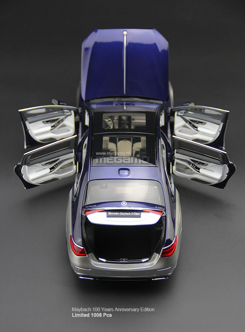 1/18 Almost Real Mercedes-Maybach S680 W223 Z223 Blue Silver 2 Tones 4