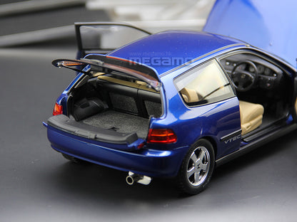 1/18 LCD Honda Civic EG6 SiRII 1995 Red Blue Black JDM with Cross Lift Diecast Full Open Initial-D