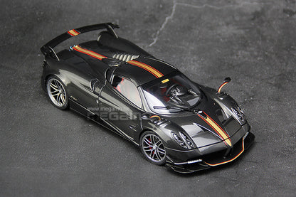 1/18 LCD Pagani Huayra Roadster BC Carbon Black Diecast Full Openings