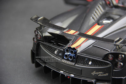 1/18 LCD Pagani Huayra Roadster BC Carbon Black Diecast Full Openings