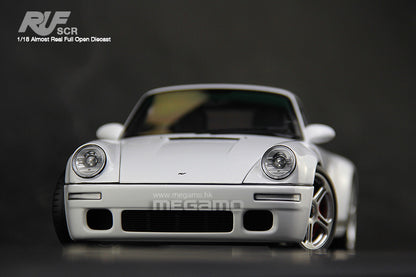 1/18 Almost Real RUF SCR Porsche 911 964 White Diecast Full Open Ltd 504 Pcs