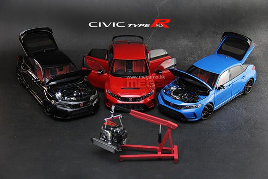 1/18 Motorhelix Honda Civic Type-R FL5 2023 Red Black Blue Ltd 699 Pcs JDM Diecast Full Open