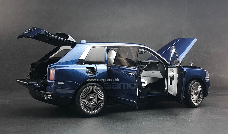 1/18 KengFai Rolls Royce Cullinan Pikes Peak Blue White Interior Ltd 1