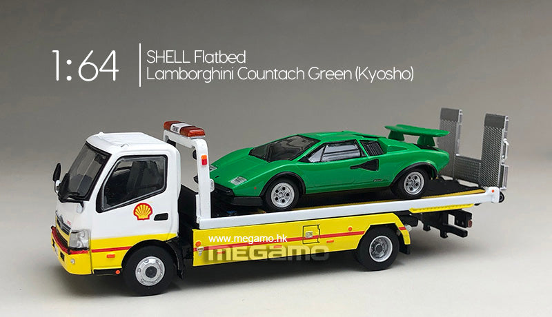 1/64 Tiny TOYOTA Hino 300 SHELL Flatbed Tow Truck