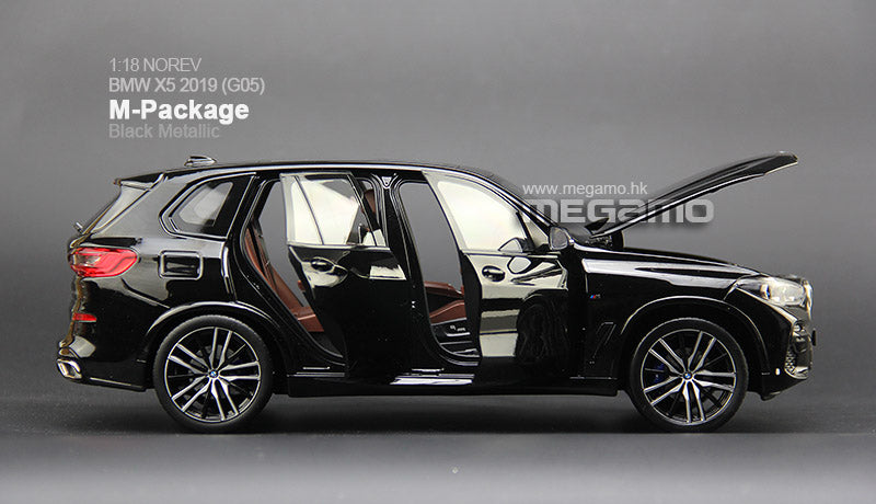 1:18 Norev BMW ALL NEW X5 G05 M-Package Black Metallic Diecast Open Mo