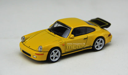 1/64 PARA 64 Porsche 911 RUF CTR Yellowbird 1987 Blossom Yellow Green Diecast Model