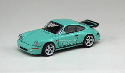 1/64 PARA 64 Porsche 911 RUF CTR Yellowbird 1987 Blossom Yellow Green Diecast Model