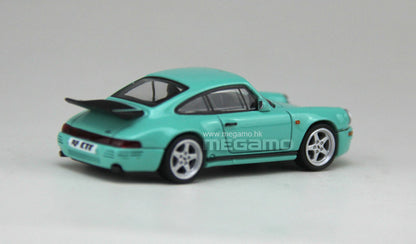 1/64 PARA 64 Porsche 911 RUF CTR Yellowbird 1987 Blossom Yellow Green Diecast Model