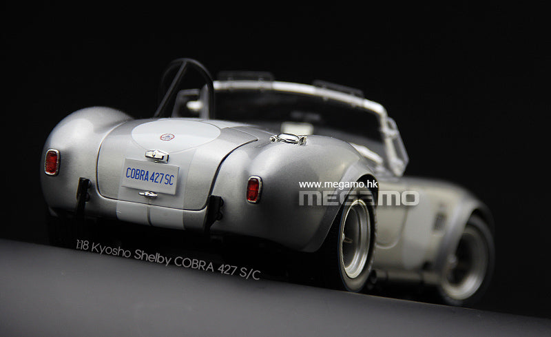 1/18 Kyosho Shelby Cobra 427 S/C Saphire Blue Silver Dark Blue