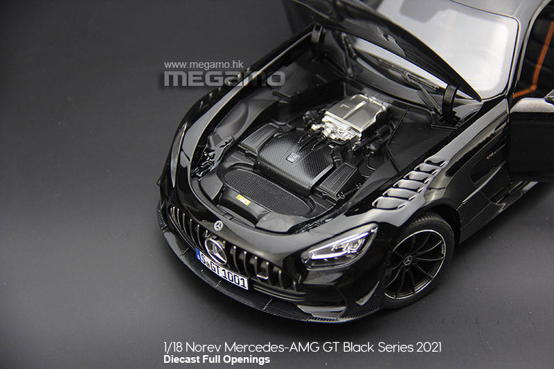 1:18 Norev Mercedes-AMG GT C190 2021 Black Series Big Wing Diecast Ful