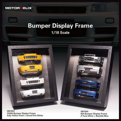 Free Shipping 1/18 Motorhelix Diecast Bumper Display Frame GTR R34 Nismo Z-Turn S2000 AP2