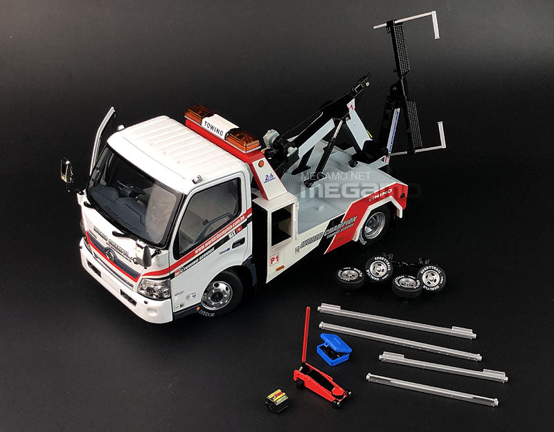 1/18 Toyota Hino 300 Tow Truck Diecast Open Model with LED lights TINY Hong Kong Worldchampion