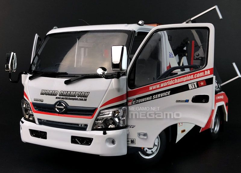 1/18 Toyota Hino 300 Tow Truck Diecast Open Model with LED lights TINY Hong Kong Worldchampion