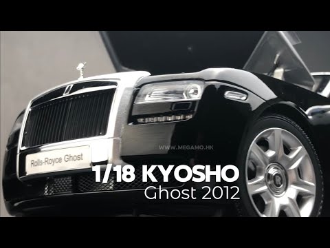 1/18 Kyosho Rolls Royce Ghost Black Silver 2 Tone Diecast Full Open