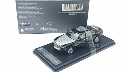 Free Shipping 1/64 Rolls Royce Ghost EWB 2011 Black/Silver Diecast