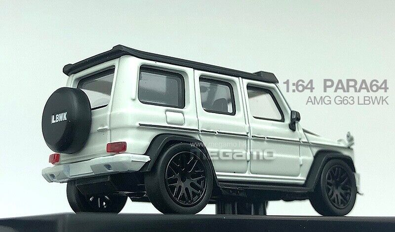 1/64 PARA 64 Mercedes-Benz AMG G63 LBWK White Red Diecast Model