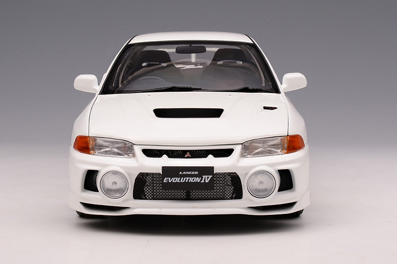 1/18 Pre Order Motorhelix Mitsubishi Lancer EVO IV 4th White Red Blue JDM  Diecast Full Open - White (Full Payment)